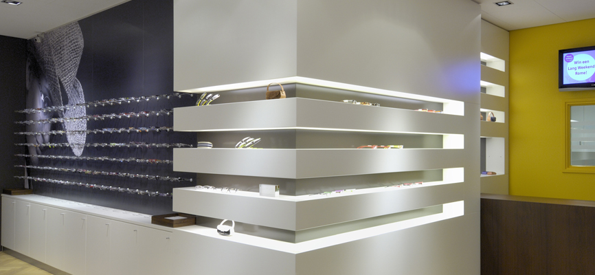 Agencement de magasin – Optique Zonneveld - 