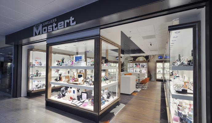 Bijouterie Mostert, Dordrecht : Agencement de magasin bijouterie