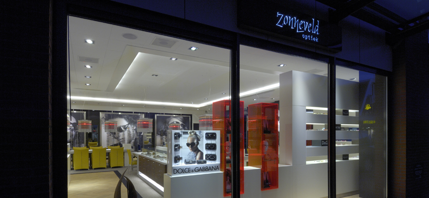 Agencement de magasin – Optique Zonneveld - 