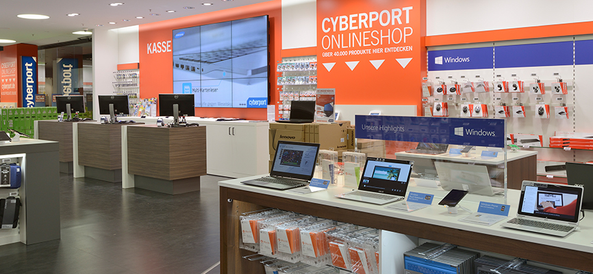 Concept de magasin pour Cyberport – Munich / Vienne - Electronique