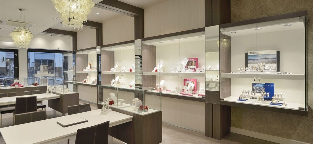 Boutique sécuritaire d’ajustage bijouterie pour Robert den Haag (NL)