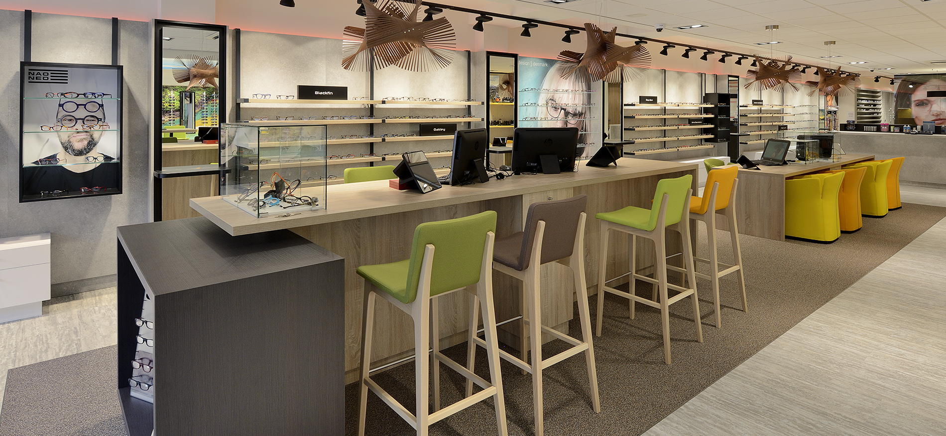 Thyssen Optics – Kapellen (BE) : Aménagement magasin optique - 