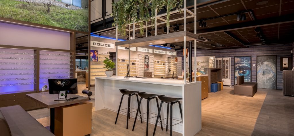 Meubles de milieu et vitrines sur mesure par WSB agencement