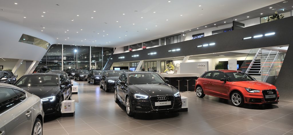 Auto winkel showroominrichting WSB Interieurbouw