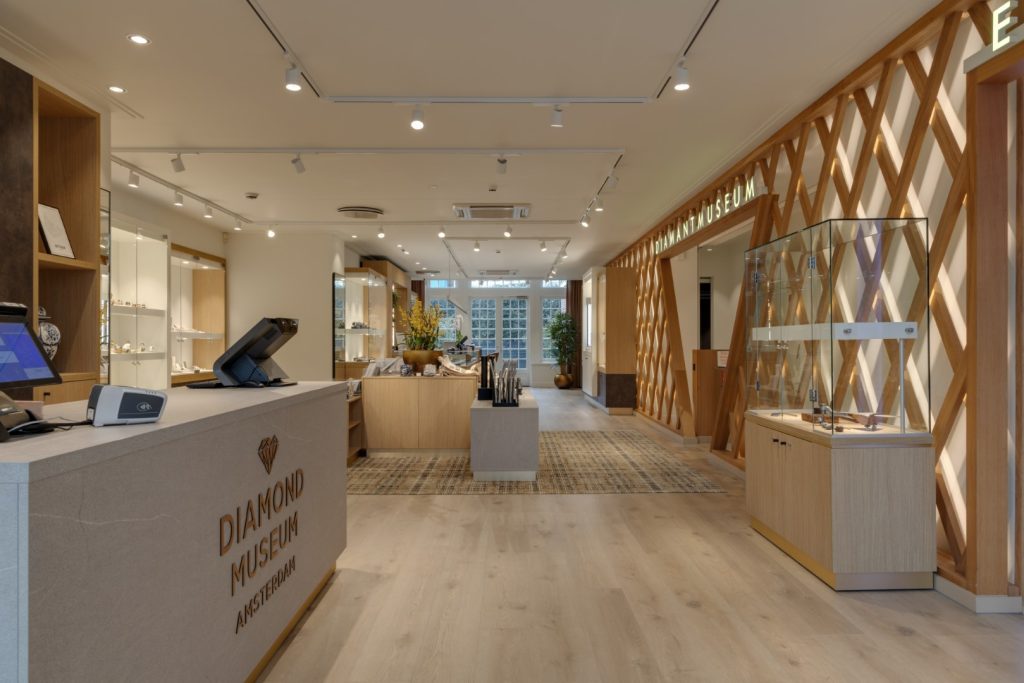 Intérieur du musée sur mesure au Museumplein WSB Agencement