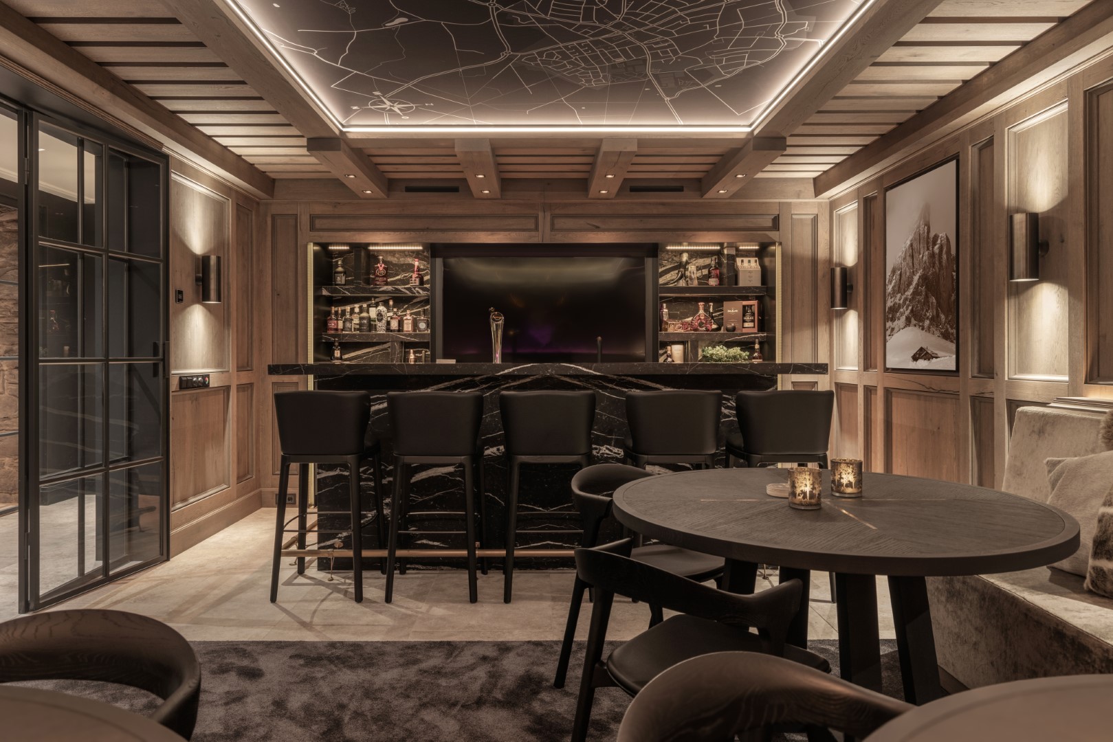 Bar de luxe intérieur et salle à vin | Nederland